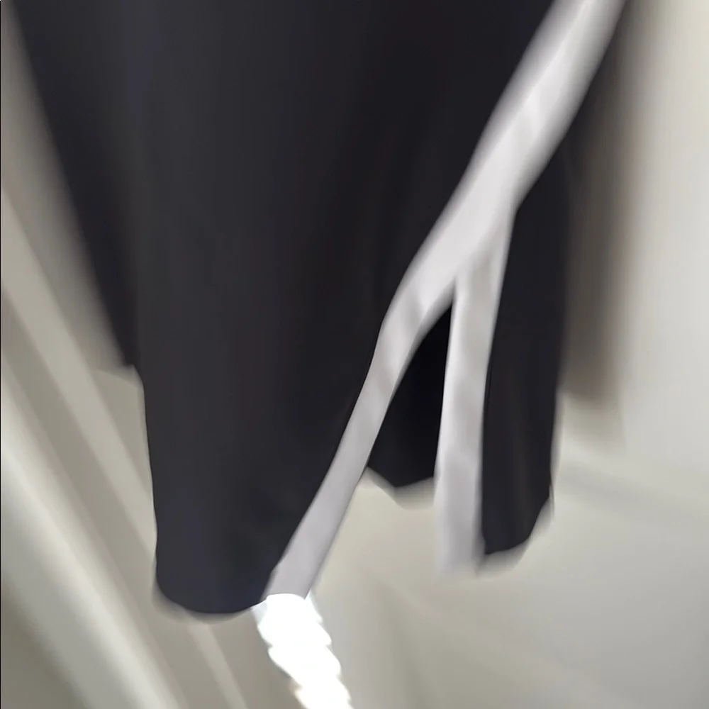 Black and White Mini Athletic Dress - Picture 3 of 4